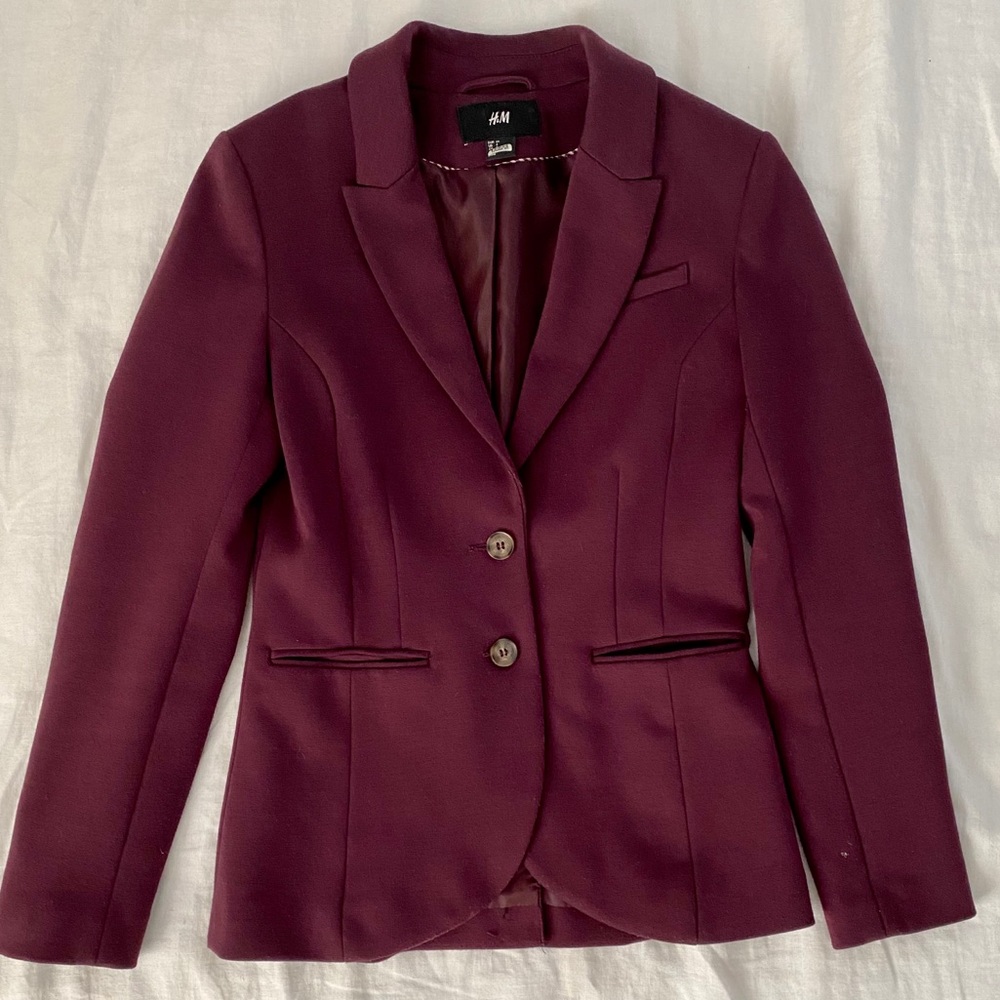 H&M plum purple blazer